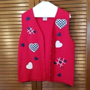 Sweater Vest Red w